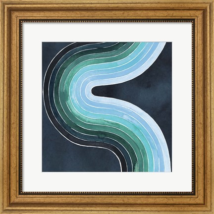 Framed Mid Century Current II Print