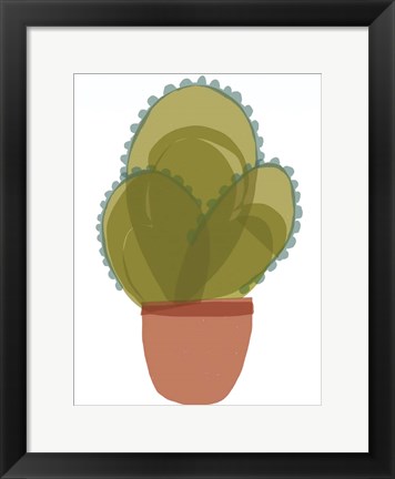 Framed Mod Cactus I Print