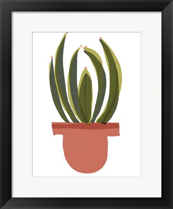 Framed Mod Cactus IV Print