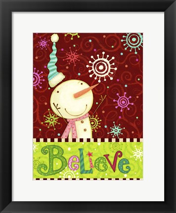 Framed Bright Believe II Print