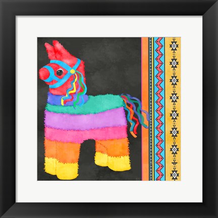 Framed Pinata Party I Print