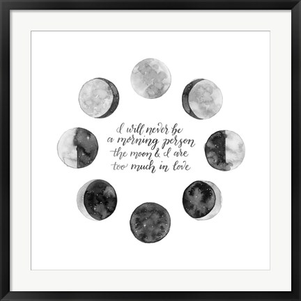 Framed Ode to the Moon II Print