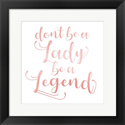 Framed Womanly Advice I Print