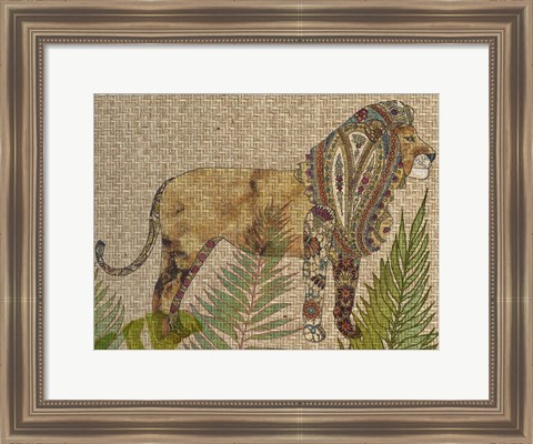 Framed Rattan Jungle I Print