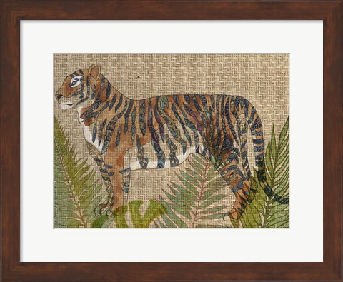 Framed Rattan Jungle II Print