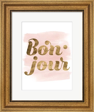 Framed La Vie in Pink II Print