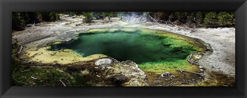 Framed West Thumb Emerald Pool Print