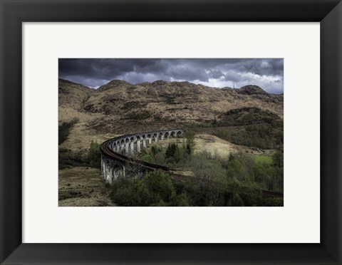 Framed Old Train Route Print