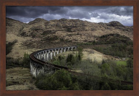 Framed Old Train Route Print