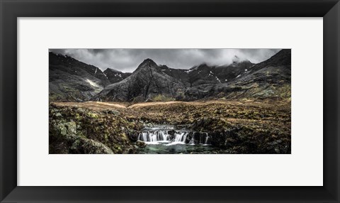 Framed Fairytale Pool Black &amp; White Print