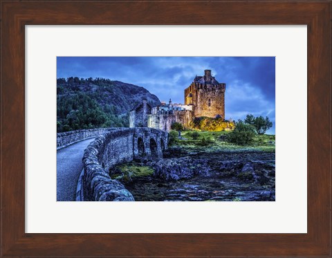 Framed Fairytale Castle Twilight 3 Print