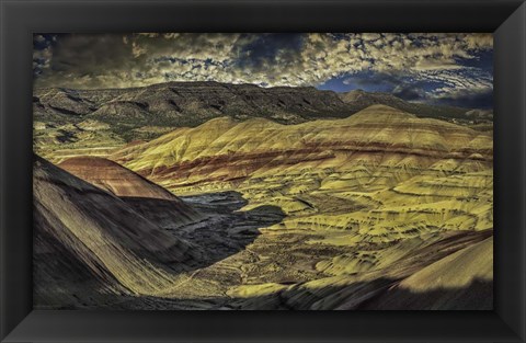 Framed Painted Hills Sunset Print