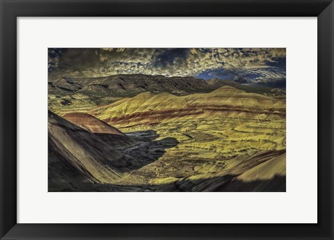 Framed Painted Hills Sunset Print