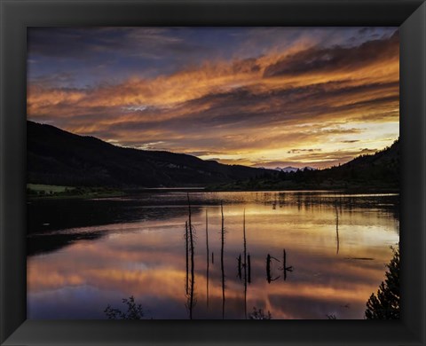 Framed Red Hills Sunset Print