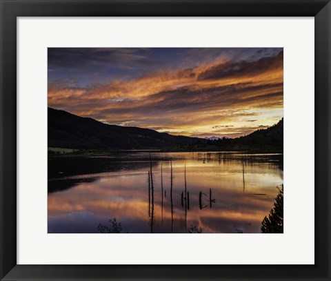 Framed Red Hills Sunset Print