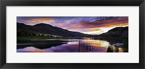 Framed Red Hills Sunset  2 Print