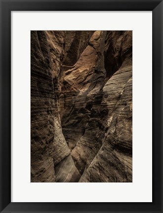 Framed Narrow Slot Canyon 2 Print