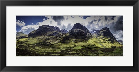 Framed Glen Etive Panorama Print