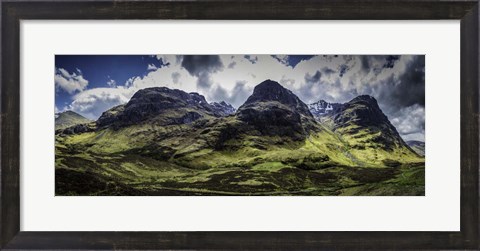 Framed Glen Etive Panorama Print