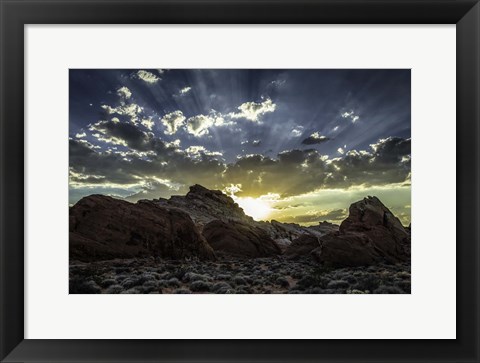 Framed Valley Of Fire 4 Print