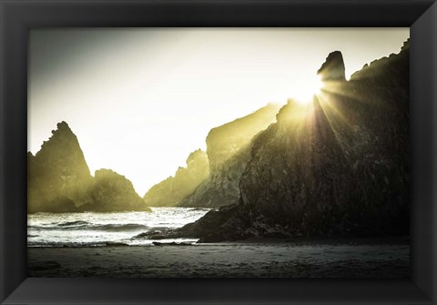 Framed Bandon Beach Print