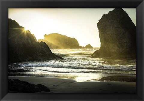 Framed Bandon Beach 2 Print