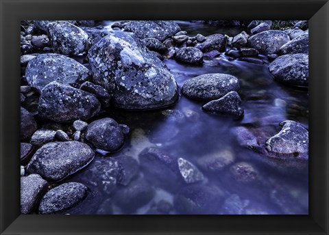 Framed River Rocks 3 Print