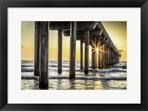 Framed Cali Pier 2 Print