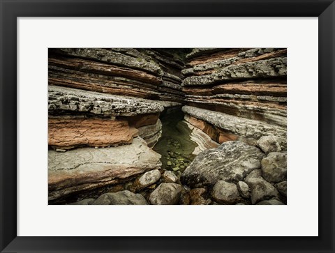 Framed Layered Slot Canyon Print