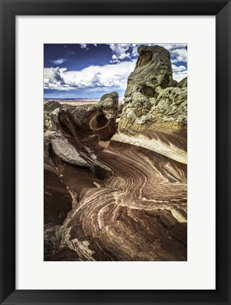 Framed White Pocket 4 Print