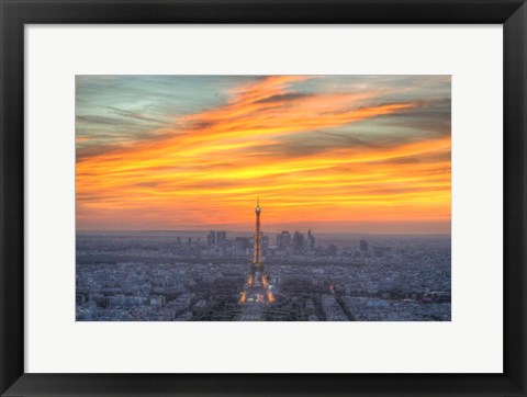 Framed Parisian Sunset Print