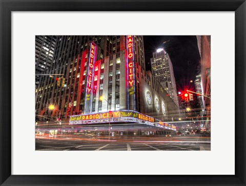 Framed Radio City New York Print