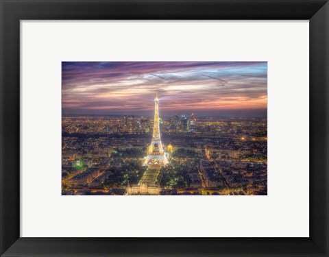 Framed Eiffel Tower Light Show Print