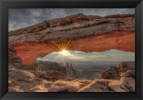 Framed Mesa Arch Sunburst Print