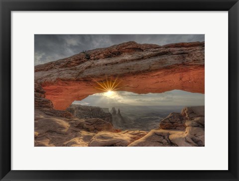 Framed Mesa Arch Sunburst Print