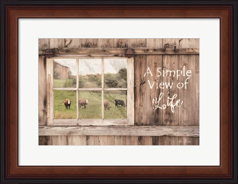 Framed Simple View of Life Print