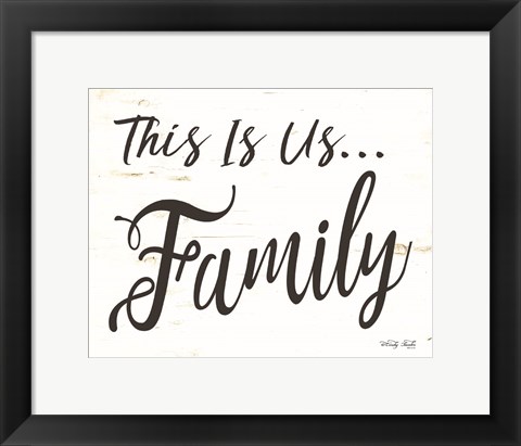 Framed This is us - Family Print