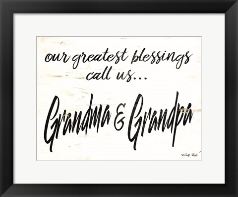 Framed Grandma &amp; Grandpa Print