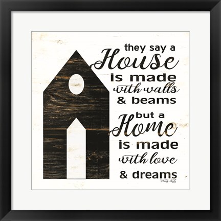 Framed House Is Print