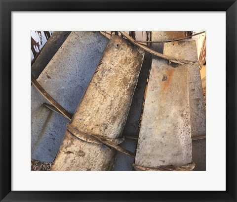 Framed Windmill Blades Print