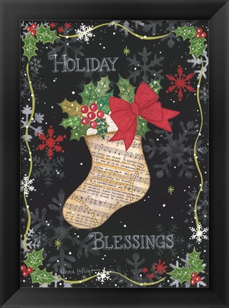 Framed Holiday Blessings Print