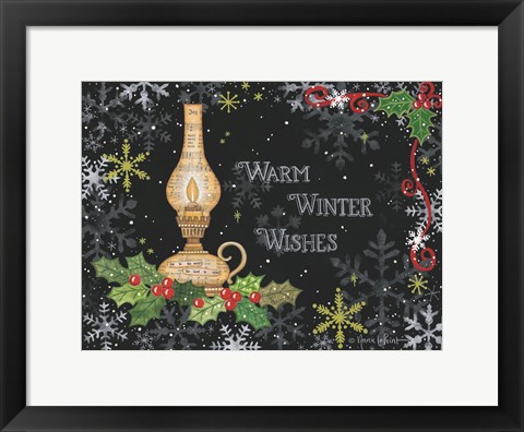 Framed Warm Winter Wishes Print