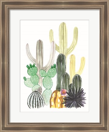 Framed Cacti Party Print