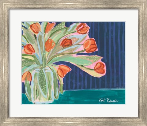 Framed Tulips for Maxine II Print