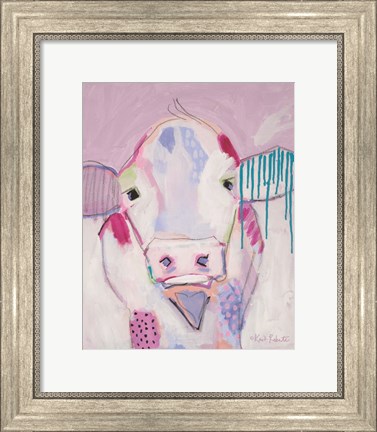 Framed Moo Series:  Camille Print