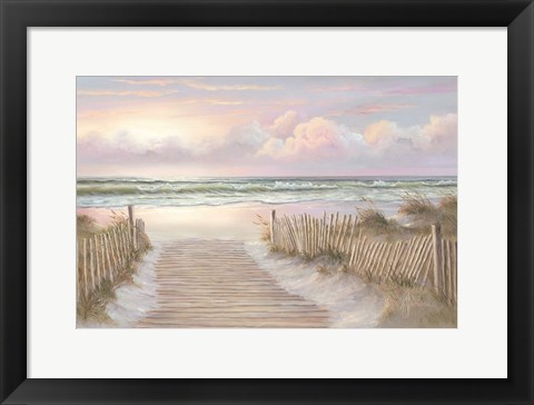 Framed Sunrise Walk Print