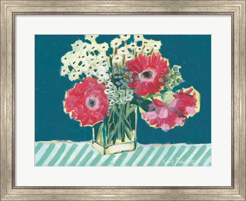 Framed Flowers for Belle I Print