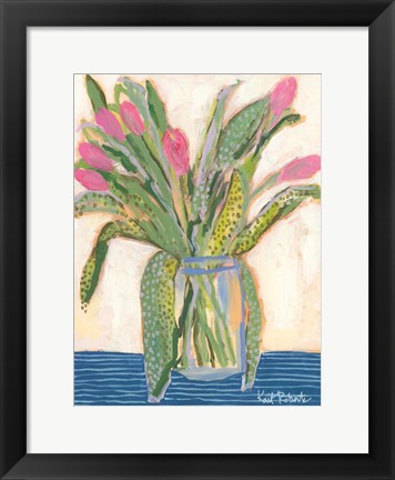 Framed Tulips for Maxine I Print