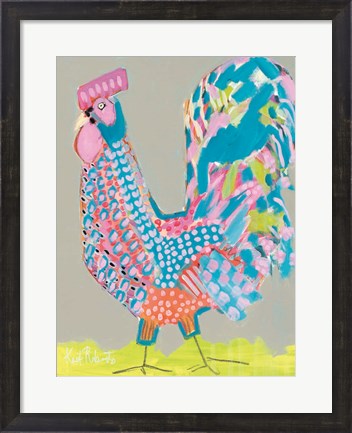 Framed Ralph the Rooster Print