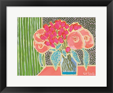 Framed Flowers for Maude No. 2 Print